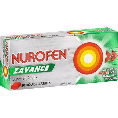 NUROFEN ZAVANCE Liquid Capules 20s - Fairyspringspharmacy