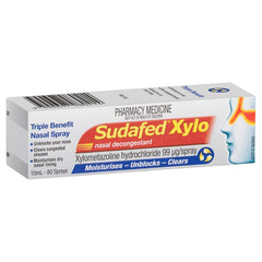 SUDAFED Nasal Decongestant + Moisturiser Nasal Spray 10ml