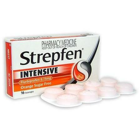 STREPFEN Orange Sugar Free 16 Lozenges - Fairyspringspharmacy