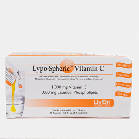 LivOn Lypo-Spheric Vitamin C 1000mg 30 Packets - Fairyspringspharmacy