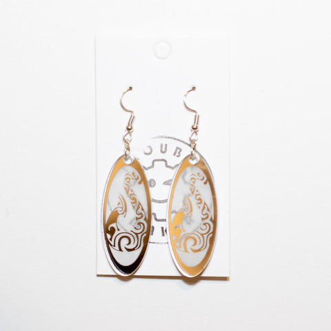 Silver Matau Drop Earrings - Fairy springs pharmacy