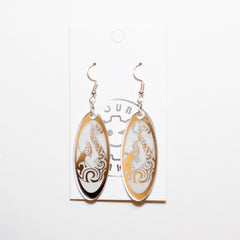 Silver Matau Drop Earrings - Fairy springs pharmacy