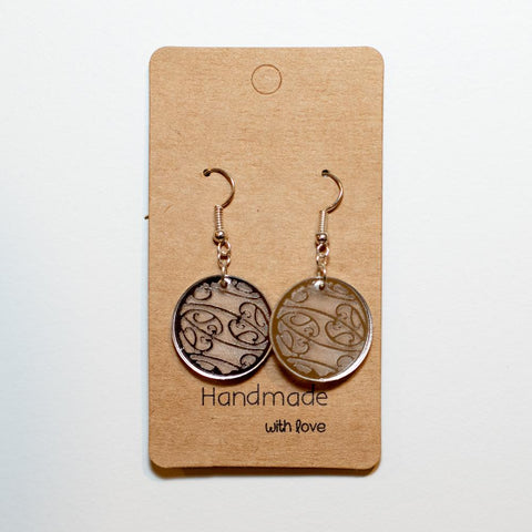 Silver Round Drop Earrings - Fairy springs pharmacy