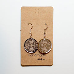 Silver Round Drop Earrings - Fairy springs pharmacy