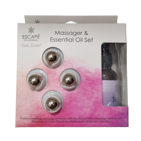 ESCAPE Massager and Essential Oil Set