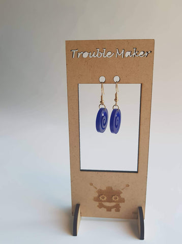 Blue Koru Drop Earrings - Fairy springs pharmacy