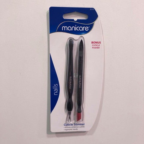 MANICARE Cuticle Trimmer W/Bonus Cuticle Pusher - Fairy springs pharmacy