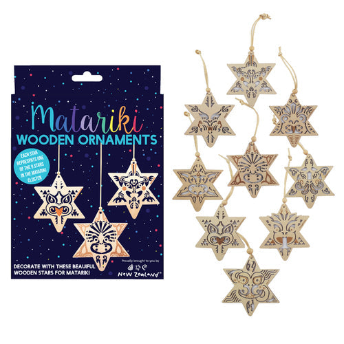 MATARIKI Wooden Ornaments - Stars