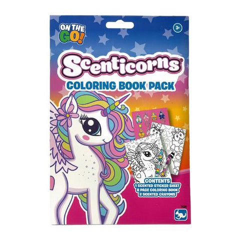 SCENTIMALS Scenticorns On-The-Go Colouring Book Pack