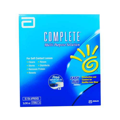 Complete Easy Rub Multi Purpose Solution 3 x 240ml - Fairyspringspharmacy