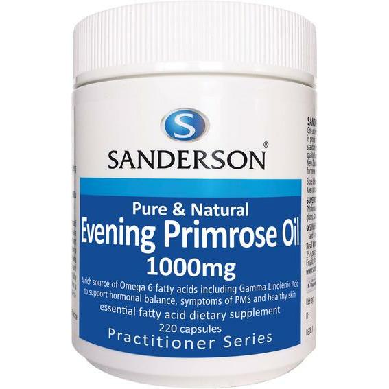 SANDERSON Evening Primrose Oil 1000mg 220 Capsules