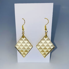 Gold Diamond Drop Earrings