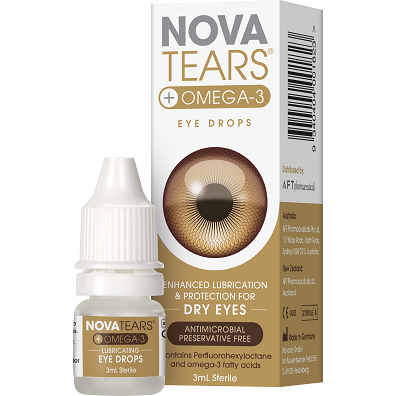 Nova Tears + Omega 3 Eye Drops 3ml