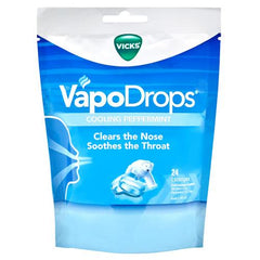 VICKS Vapodrops Peppermint 24 - Fairyspringspharmacy