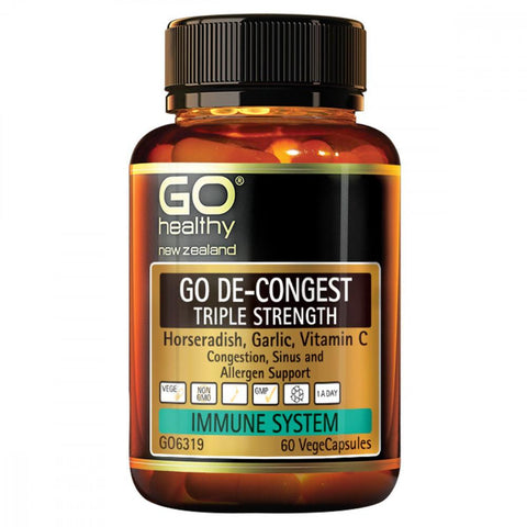 GO De-Congest Triple Strgth 60 Capsules - Fairy springs pharmacy