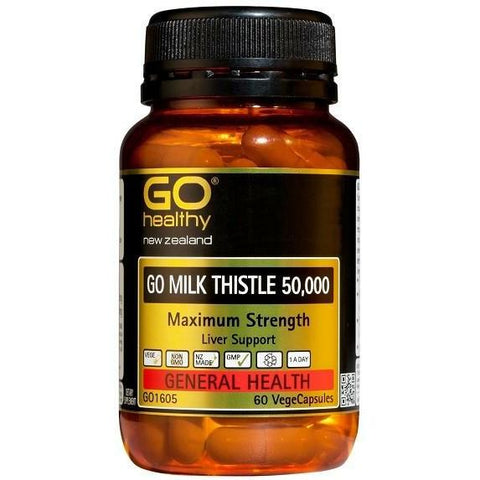 GO Milk Thistle 50000 60 Capsules - Fairy springs pharmacy