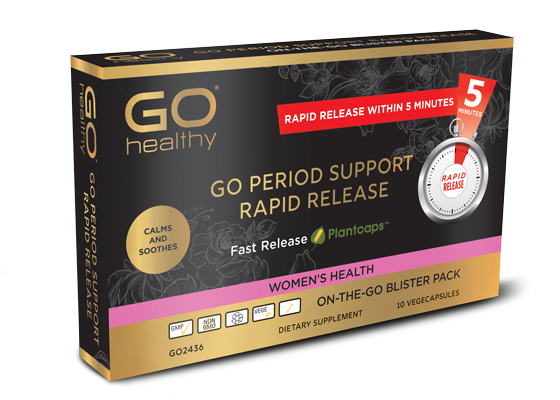 GO HEALTHY Period Support Rapid Release 10 VegeCapules