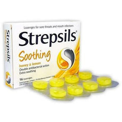 STREPSILS Honey & Lemon 16 Lozenges - Fairyspringspharmacy