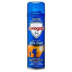 Aerogard Heavy Duty 40% Deet Aerosol 150g - Fairy springs pharmacy