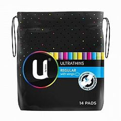 U by Kotex Ultrathins Regular Pads - With Wings 14's - Fairy springs pharmacy