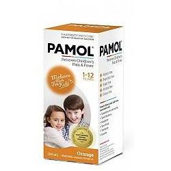 PAMOL All Ages 250mg/5ml Orange Colour Free 100ml - Fairyspringspharmacy