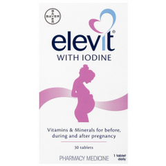 Elevit with Iodine 30 Tablets - Fairy springs pharmacy