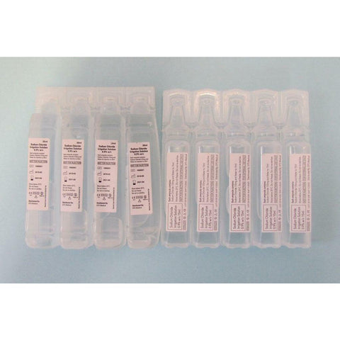 Sodium Chloride 0.9% (Saline) Ampoules (2 sizes available)