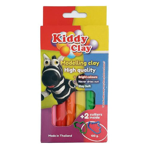 KIDDY CLAY 100g Modelling Clay (with 2 cutters)